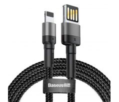 BASEUS USB Lightning kábel pre iPhone, 2 metre, 1,5A šedo-čierny