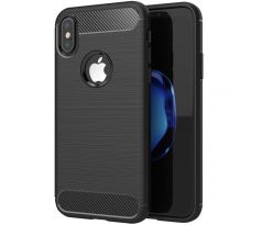 Puzdro Forcell CARBON pre iPhone XS MAX čierne