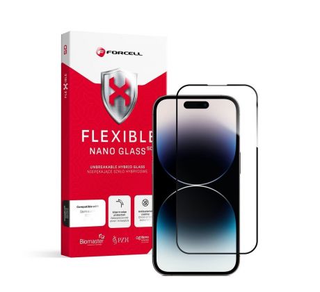 Hybridné sklo Forcell Flexible 5D Full Glue pre iPhone 14 Pro