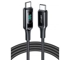 100W ACEFAST kábel USB C - USB C, 5A, LCD C6-03, 2m čierny