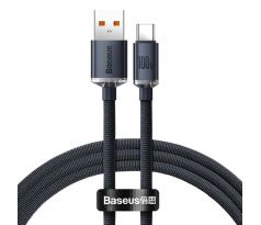 BASEUS kábel USB A - USB C, 100W, CAJY000501, 2m, čierny