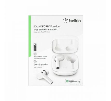 Slúchadlá Belkin Soundform Freedom TWS s nabíjacím puzdrom